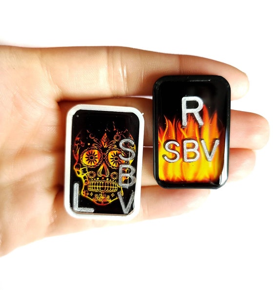 Fire Skull X-ray Markers Fire X-ray Markers With Initials Flames X