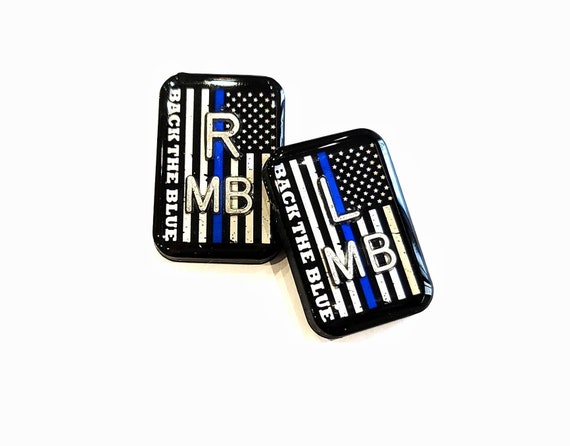 Police Support X-Ray Marker Set- Police Xray Markers with Initials - American Xray Marker - Back the Blue Xray Markers - Xray Marker for Men
