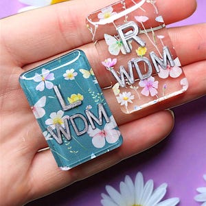 Floral Butterfly Xray Markers with Initials - Radiology Xray Markers - Cute Xray Marker Set - Acrylic Xray Marker - Floral Xray Marker