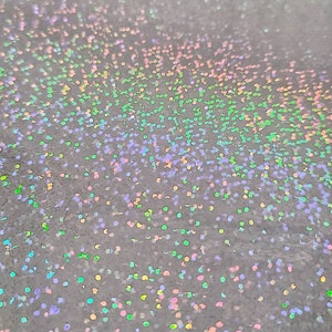 100 A4 Sheets Holographic Laminate - Sticker Laminate - Self Adhesive Overlay - Resin Transparency - Glitter Clear Overlay for Stickers
