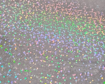 100 A4 Sheets Holographic Laminate - Sticker Laminate - Self Adhesive Overlay - Resin Transparency - Glitter Clear Overlay for Stickers