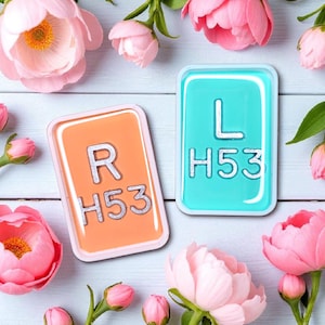 Solid Color X-ray Marker Set - White Border Xray Markers - Glitter X-Ray Markers - Rad Tech Markers - Radiology X-Ray Markers with Initials