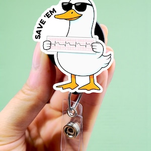 Cuff 'em Badge Reel- Funny Badge Reel - Nurse Badge Reel - Er Nurse Badge - CNA Badge Reel - MA Badge Reel - Silly Goose Badge Holder, Cute image 5