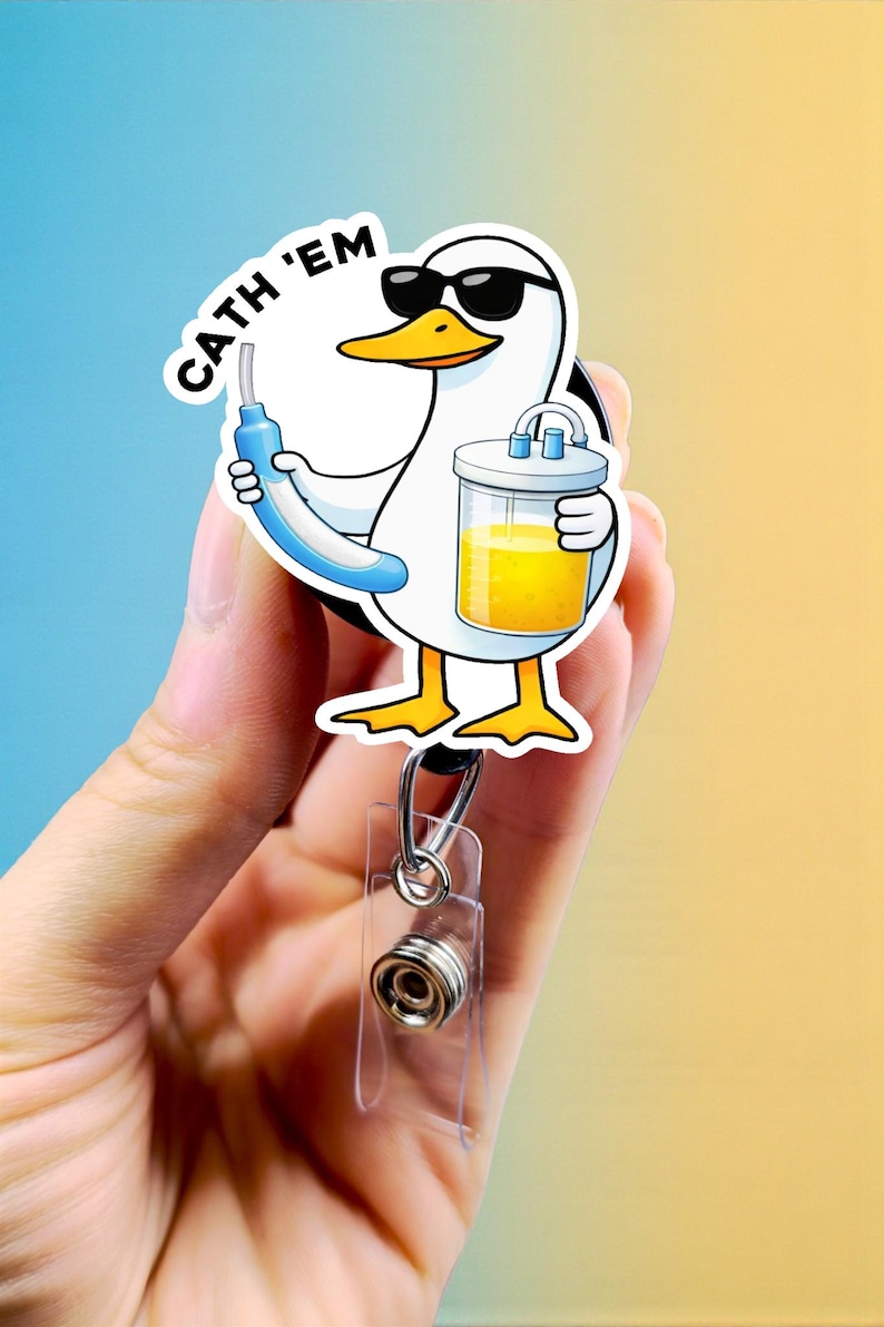 Cuff 'em Badge Reel- Funny Badge Reel - Nurse Badge Reel - Er Nurse Badge - CNA Badge Reel - MA Badge Reel - Silly Goose Badge Holder, Cute image 8