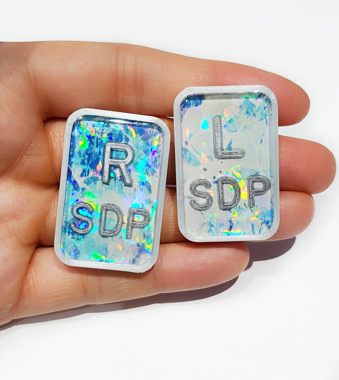 Hand Made Custom Glitter Rectangle, X-ray Tech Gift, Pretty, Blue and  Red X-ray Markers- Magic X-Ray Markers