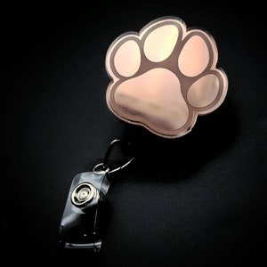 Paw Badge Reel - Vet Tech Gift - Vet Tech Badge Reel - Veterinary Badge - Dog Badge Reel - Nurse Badge - Xray Badge Reel - Vet Badge Reel