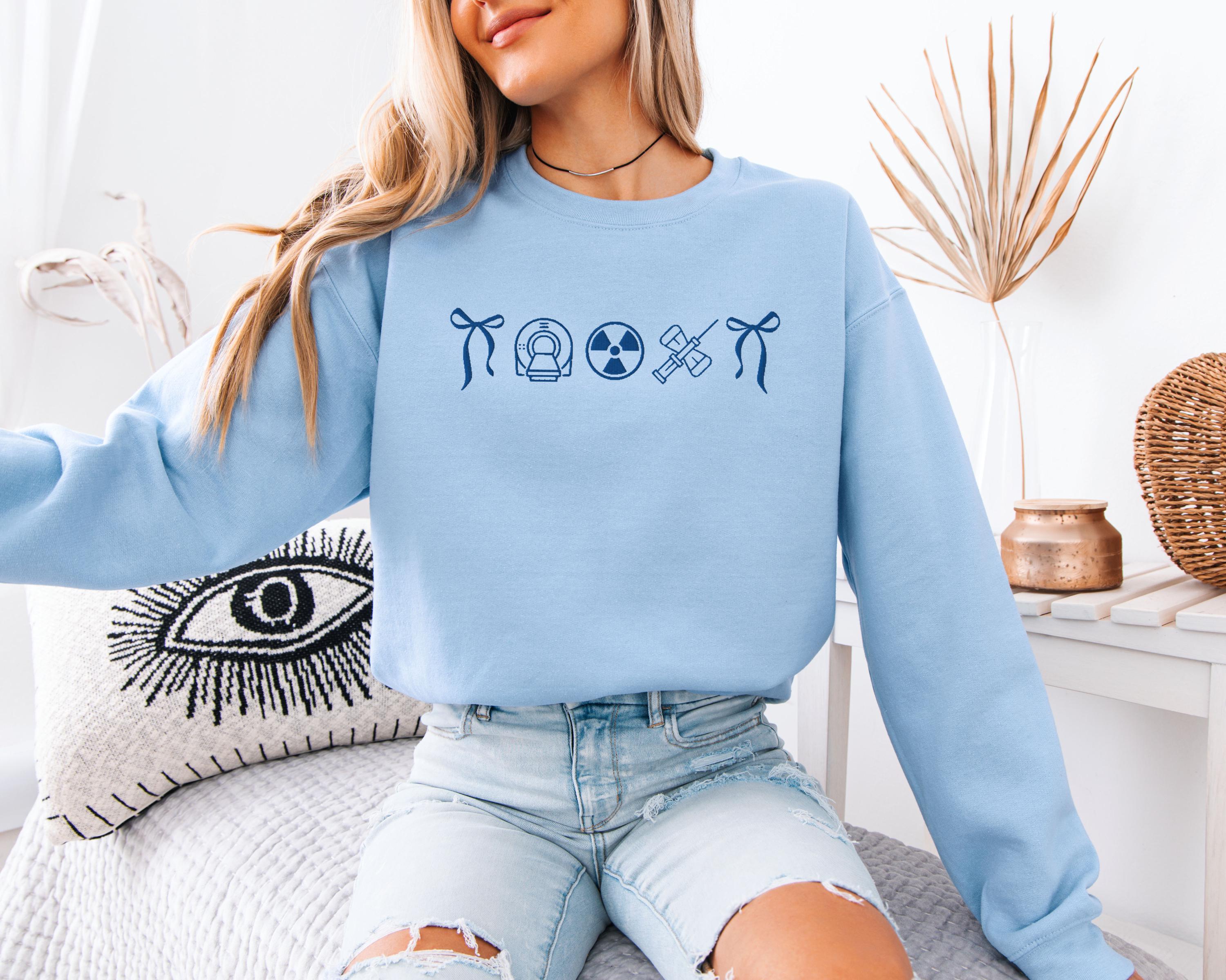 Ct Tech Sweatshirt - CT Scan Sweatshirt - Embroidery Sweatshirt - Radiology Sweatshirt - CT Scan Crewneck Shirt - Ct Tech Gift - Xray Tech
