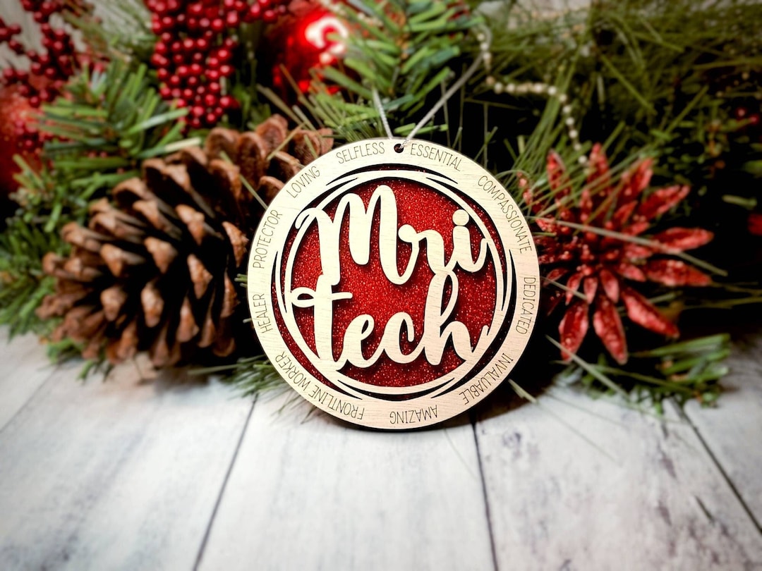 MRI Tech Ornament, Mri Christmas Ornament, Radiology Ornament, Mri Gift
