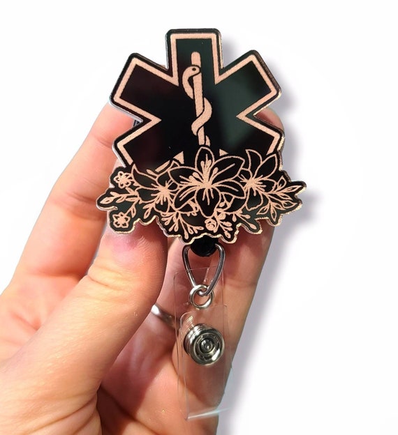 Certified Black Cloud Enamel Badge Reel Pin - Funny Nurse Paramedic Healthcare Gift