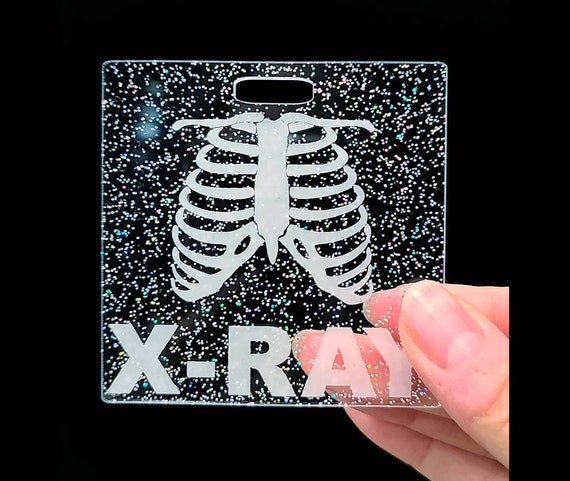 Clear Glitter Marker Parker Xray Marker Holder Acrylic ID Badge Radiology Marker  Parker Xray Marker Badge Badge Buddy 