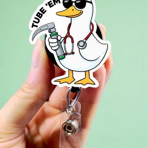 Cuff 'em Badge Reel- Funny Badge Reel - Nurse Badge Reel - Er Nurse Badge - CNA Badge Reel - MA Badge Reel - Silly Goose Badge Holder, Cute image 6