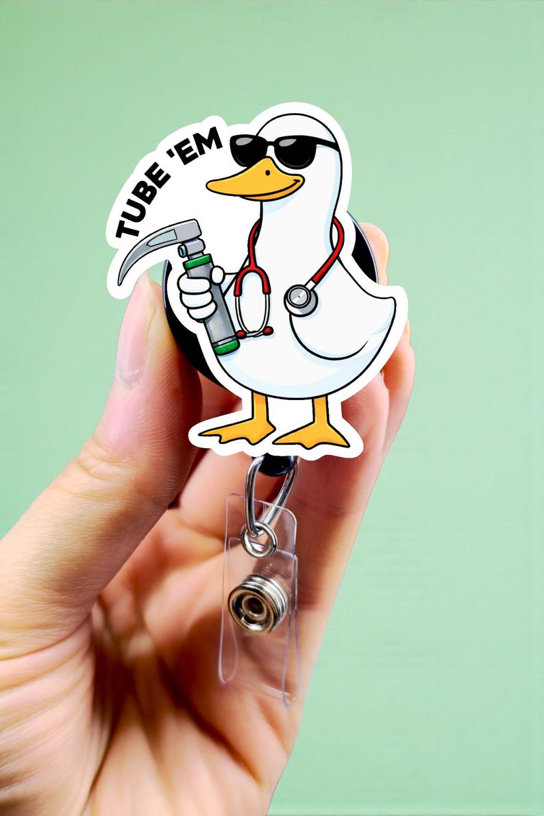 Cuff 'em Badge Reel- Funny Badge Reel - Nurse Badge Reel - Er Nurse Badge - CNA Badge Reel - MA Badge Reel - Silly Goose Badge Holder, Cute image 6