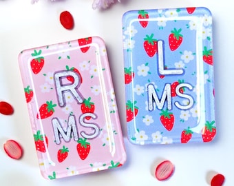 Floral Strawberry X-Ray Marker Set with Initials - Summer Xray Markers - Student Xray Markers, Radiology Marker Set, Fruit Xray Markers