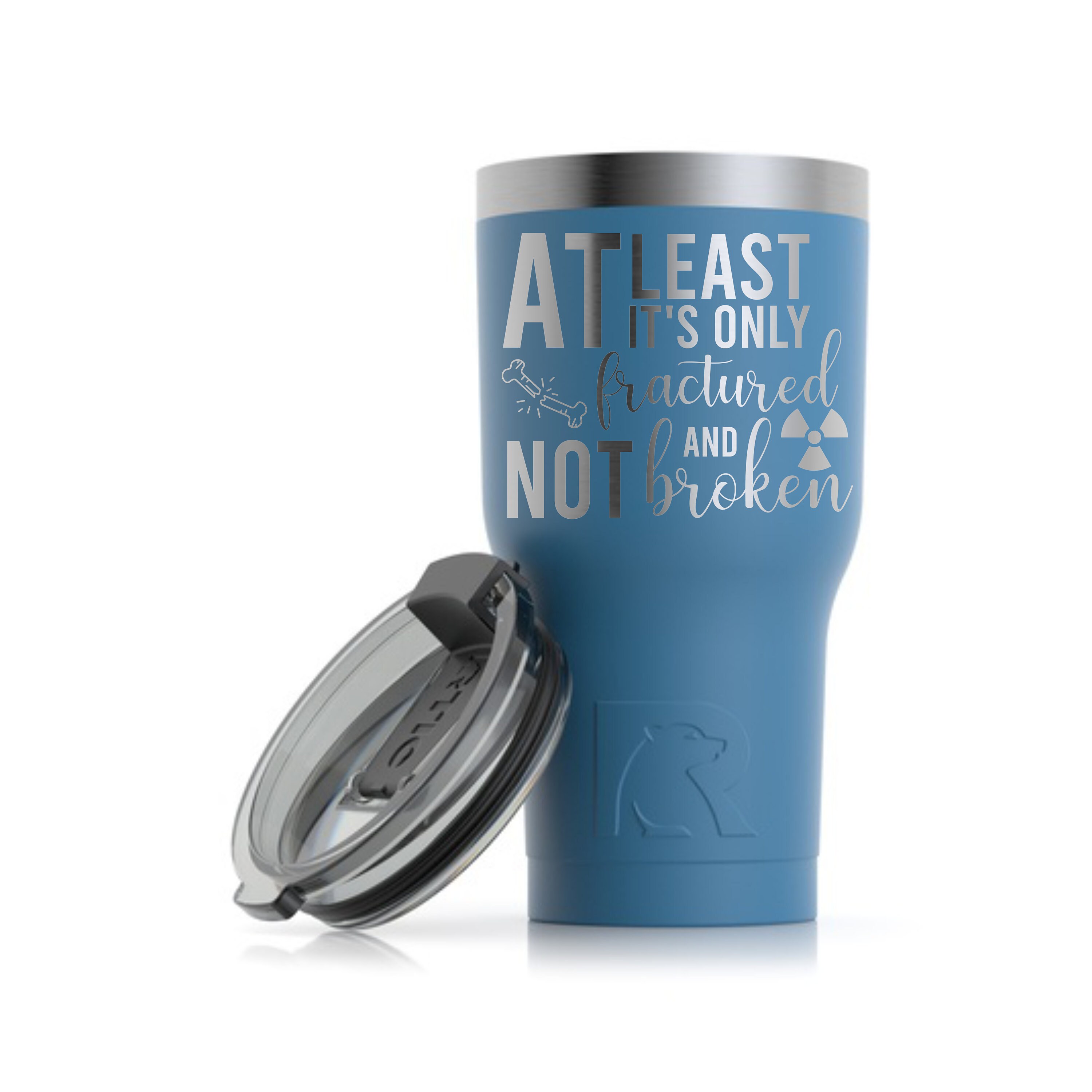 Fractured not Broken Tumbler Funny Radiology Tumbler Xray Etsy