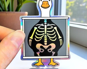Xray Goose Sticker - Radiology Sticker - Xray Sticker - Holographic Stickers for Xray Techs - Xray Tech Gift - Xray Student Sticker