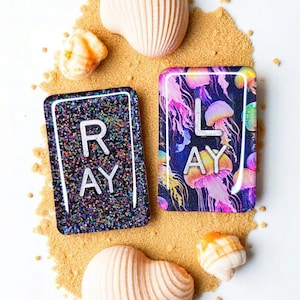 Jellyfish Xray Markers - Beach Xray Markers with Initials - Radiology Markers - Acrylic Xray Marker - Ocean Xray Markers, Gift for Xray Tech