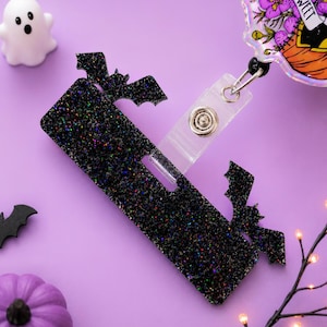 Halloween Badge Buddy - Halloween Badge Topper - Bat Badge Topper - Xray Badge Buddy - Nurse Badge Buddy - Bat Badge Buddy - Teacher Badge
