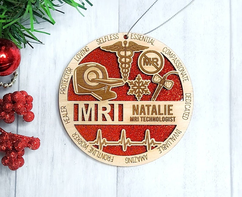 MRI Tech Ornament Mri Christmas Ornament Radiology Ornament Etsy