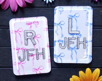 Pastel Coquette Xray Markers - Acrylic Xray Marker - Cute Bow Xray Markers with Initials - Xray Tech Gift - Xray Student - Radiology Markers