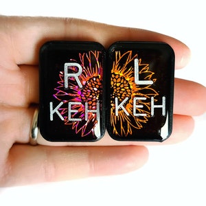 Sunflower X-ray Markers - Xray Tech Gift - Flower X-Ray Markers - Radiology Markers - Xray Markers with Initials - Glitter X-Ray Marker