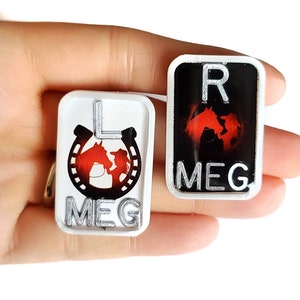 Equestrian X-Ray Markers - Horse Xray  Markers with Initials - Cowgirl X-Ray Markers - Radiology Markers - Rad Tech Gift - Horseshoe Xray