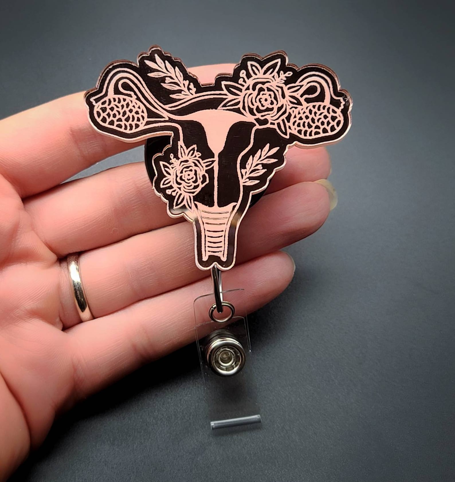 8 PC Funny Cute Badge Reel Holder Retractable ID Card Tag Clip For Nurse Nurses Teacher Medical Assistant RN School Student Office Work Employee | This Is Fine Dog Accessories Gifts - View #9