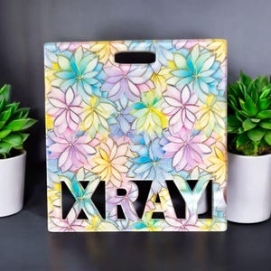 Pastel Floral Badge Buddy - Spring Badge Buddy - Nurse Badge Buddy - Xray Badge - RN Badge - Radiology Badge - CNA Badge - Lab Badge - LPN