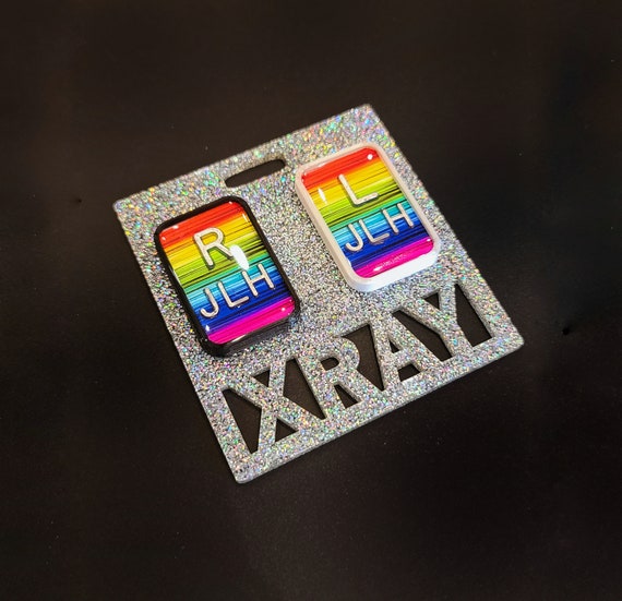XRay Badge Buddy Marker Parker Acrylic Glitter Rad Tech Marker Holder