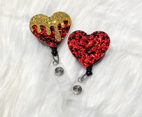 Valentine Badge Reel - Drip Heart Badge - Cardiology Badge Reel - Nurse  Badge - Xray Badge - Gift for Nurse - Valentines Day Gift