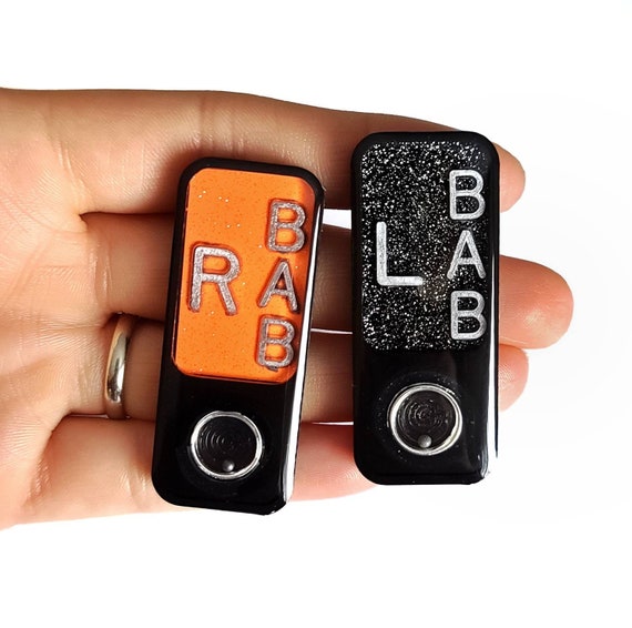 X-Ray Markers With Positioning Beads - Aluminum L & R Set With Lead Letters