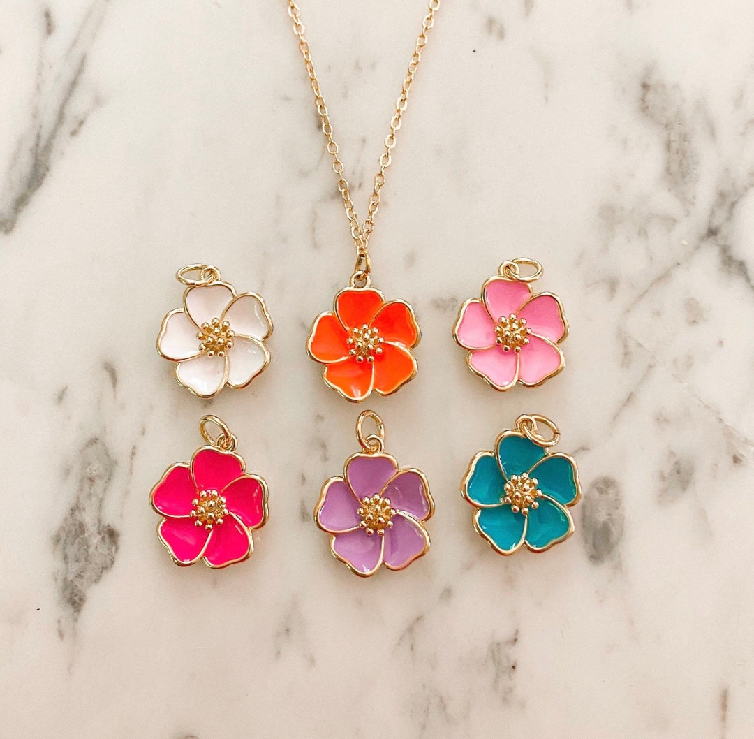 Preppy Chain Preppy Hibiscus Chain Necklace - Etsy