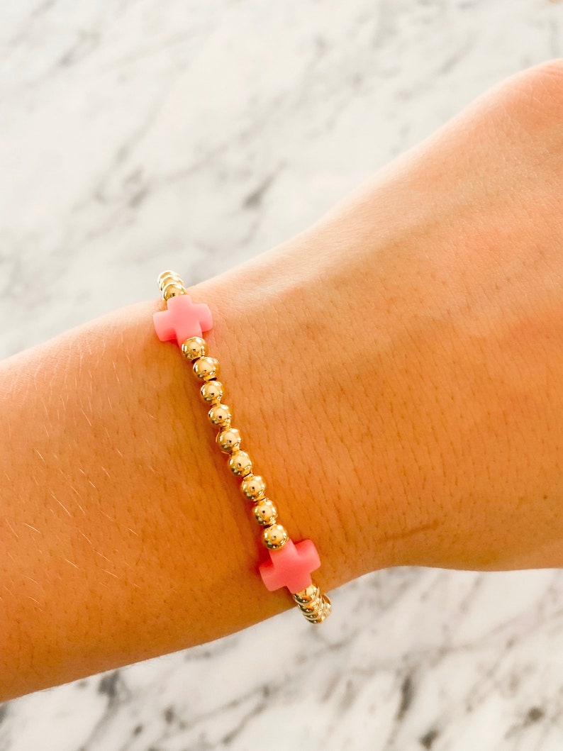 Preppy E Newtoninspired Bracelet 24k Gold Plated Etsy