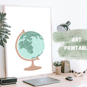 Globe - art print