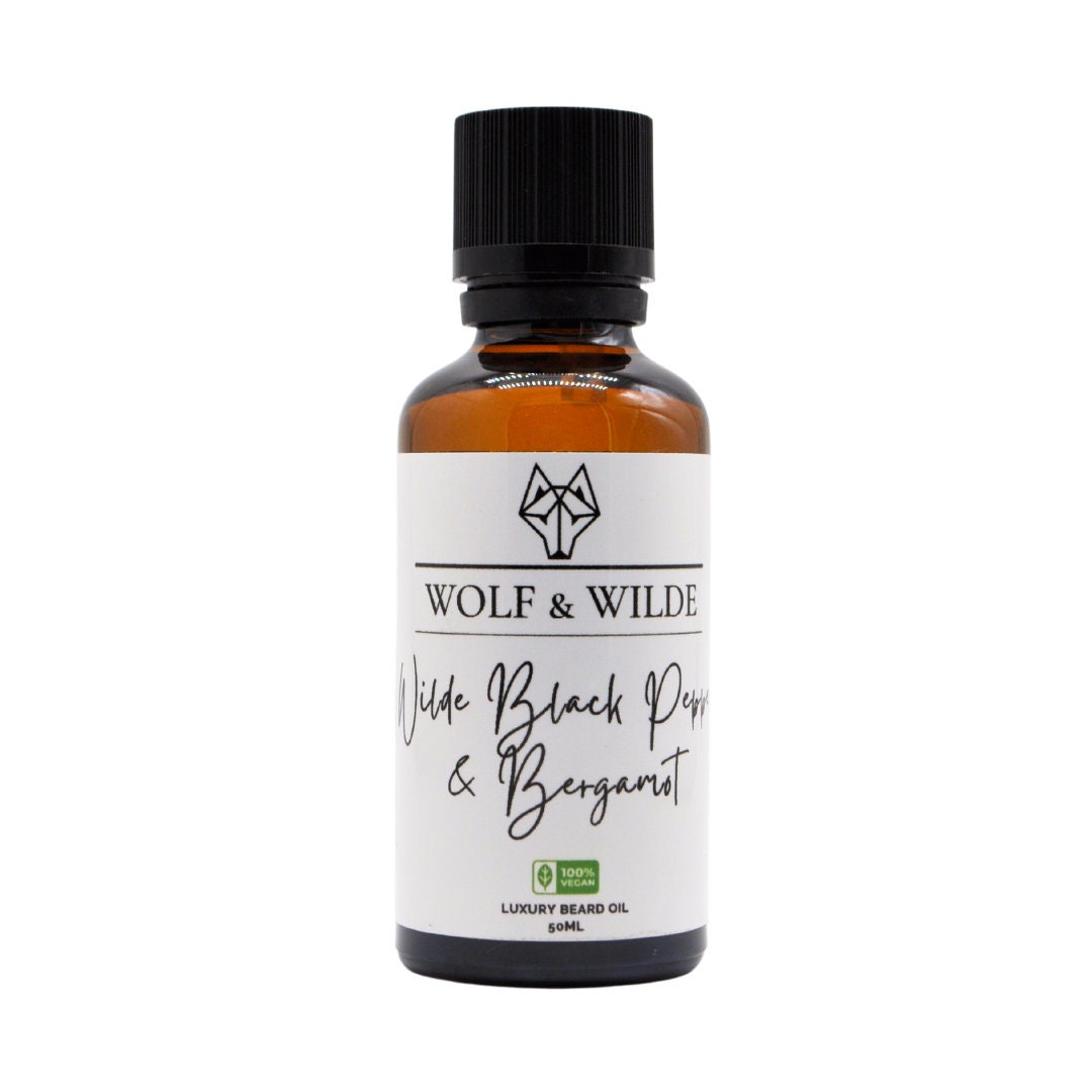 Wilde Black Pepper & Bergamot Luxury Beard Oil 50ml Etsy