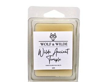 Fondants pour cire Wilde Ancient Temple 100 g Fondants pour cire de soja écologiques. Végétalien. Frais d'expédition et de livraison gratuits