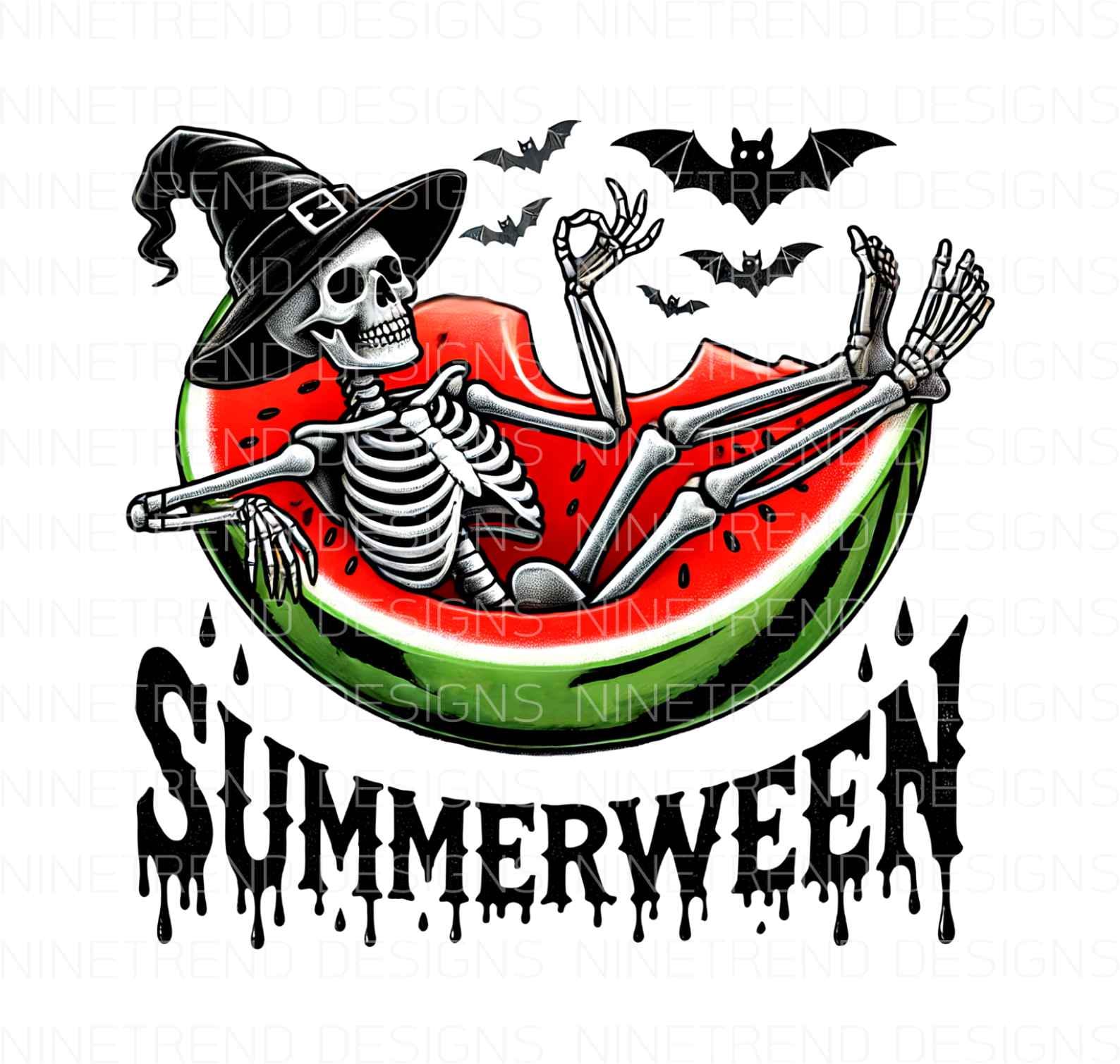 トランプ fontaine halloween guess sticker Cute Summerween Clipart, Spooky Summer Halloween Sublimation