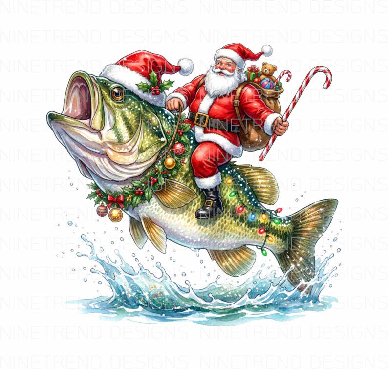 Maglietta Pesca Natale – Buon Pesce Natale! Maglione Stile Regalo Per Pescatore