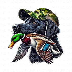 Labrador Hunting Dog PNG, Mallard duck Sublimation PNG, Hunting Dog Png, Duck Hunter Sublimation png, Instant download, Commercial Use