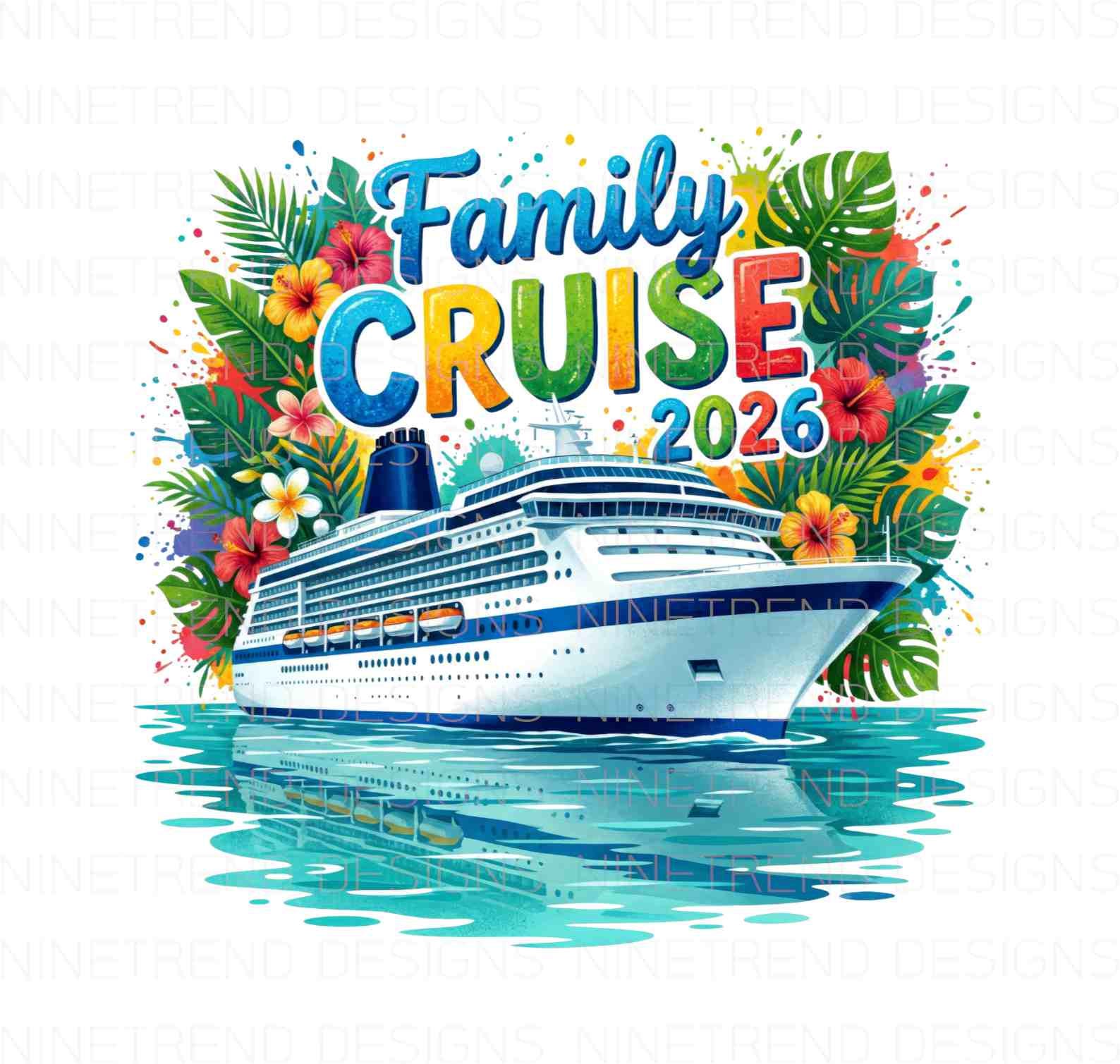 Family Cruise 2026 PNG, Tropical Vacation Sublimation, Summer Trip ...