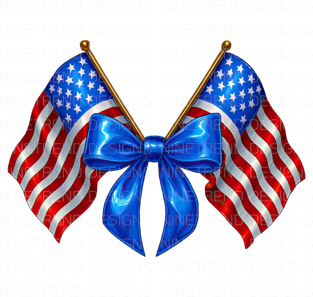 Coquette American Flag PNG Sublimation | 4th of July Png, Coquette ...