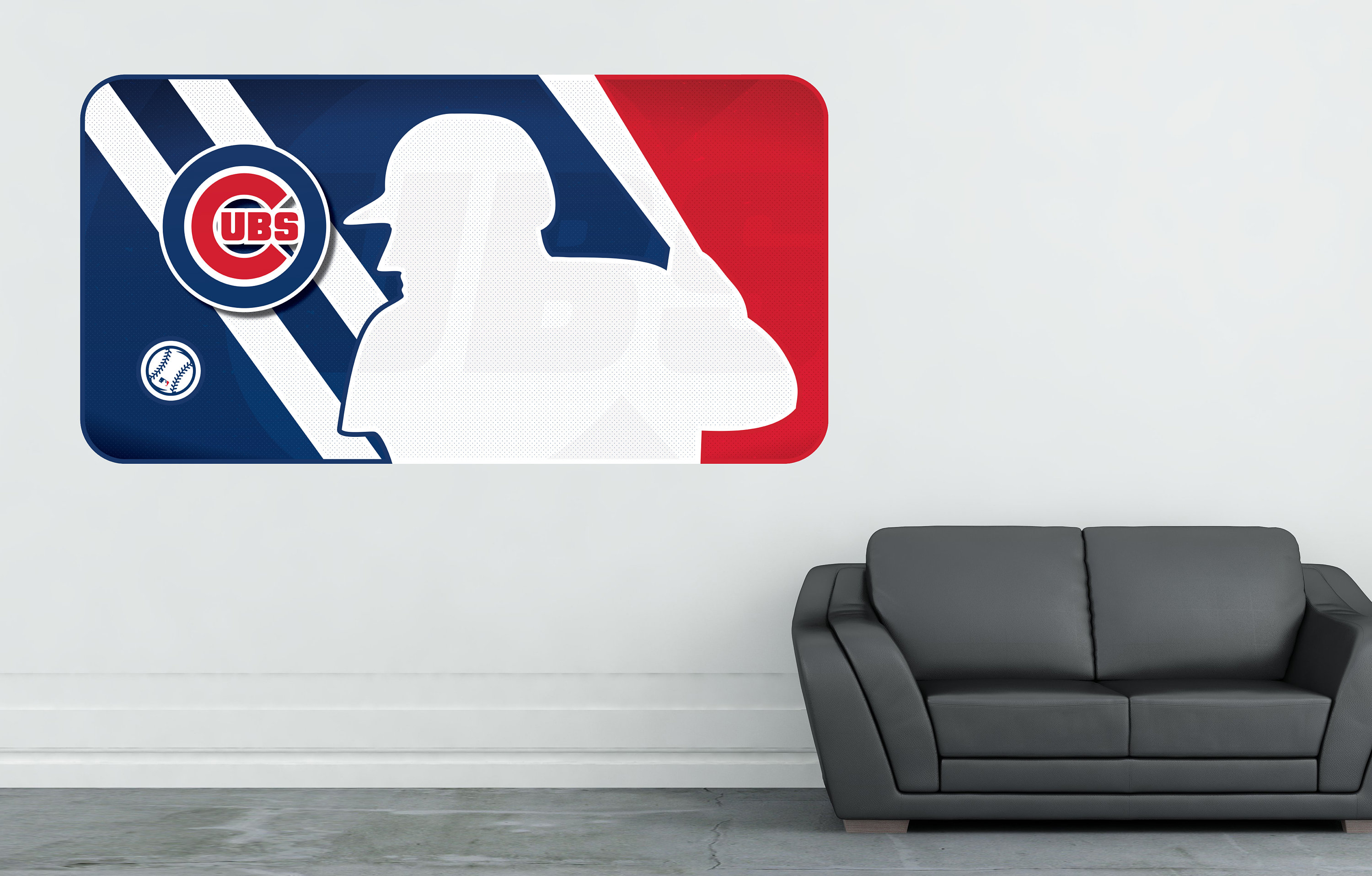 MLB Chicago Cubs Decor Wall Decal Baseball Room Sport Sticker Etsy