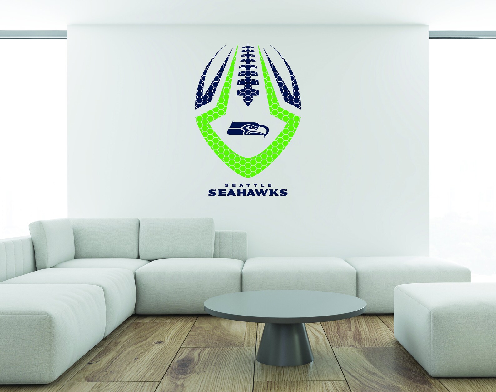 NFL Seattle Seahawks Wall Decal Decor New Art Football vinyl Etsy