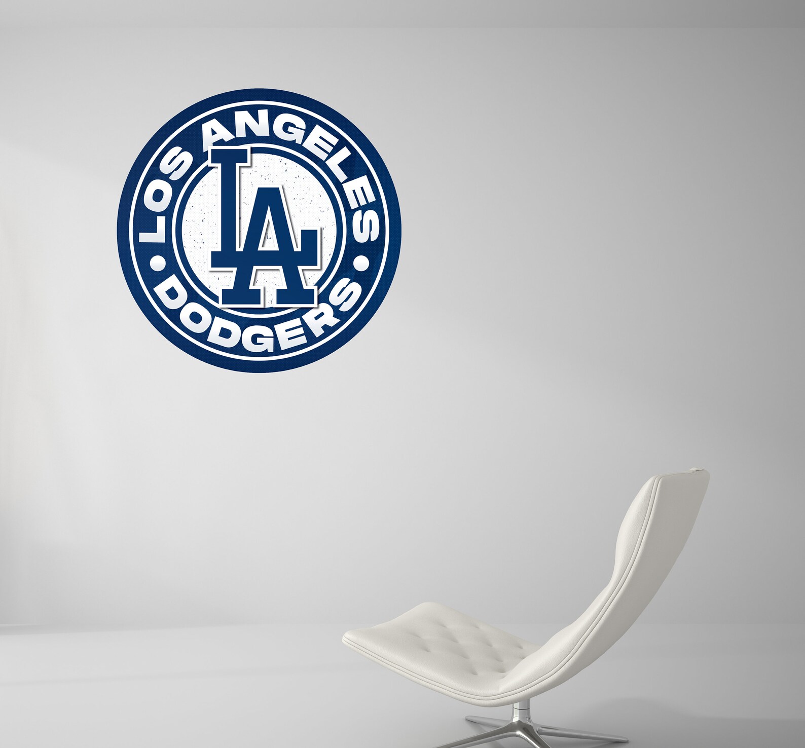 MLB Los Angeles Dodgers Logo Circle Decor Wall Decal Vinyl | Etsy