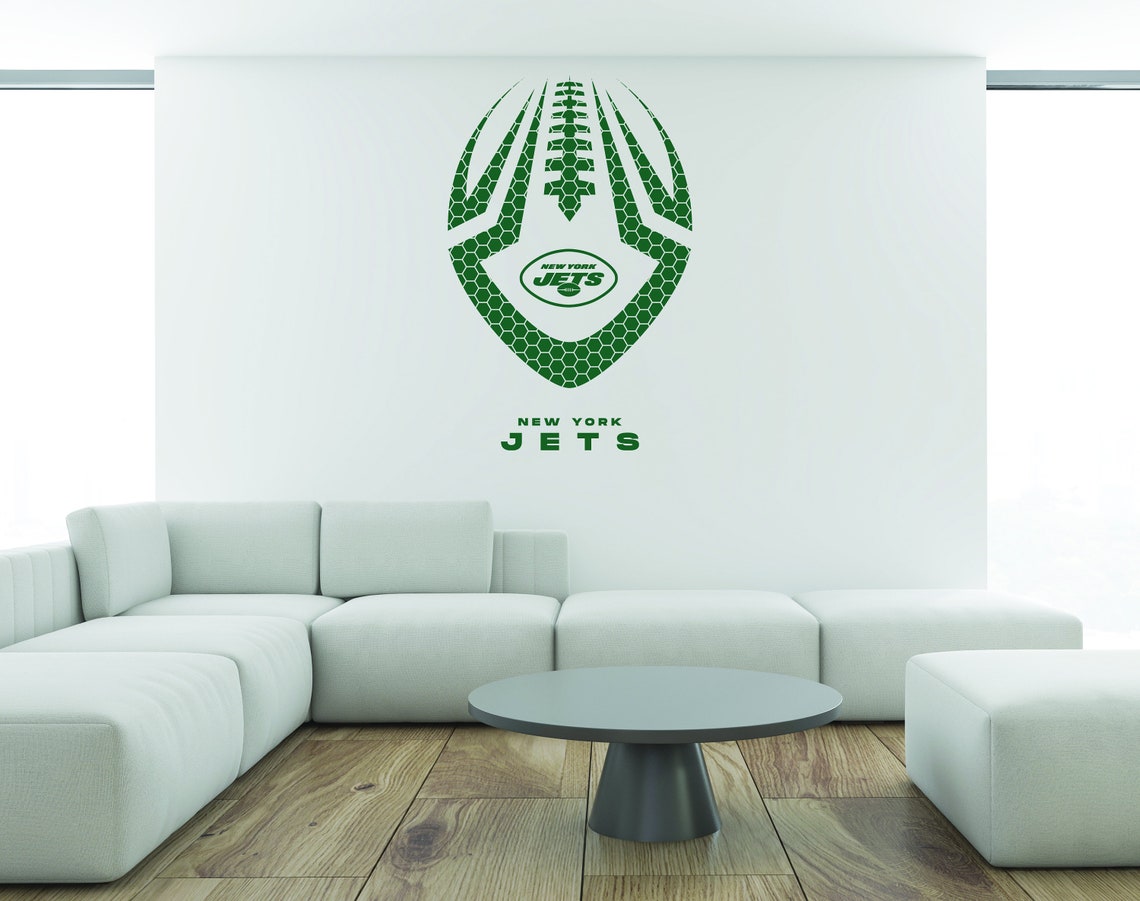 NFL New York Jets Wall Decal Decor Room New Art Football Etsy