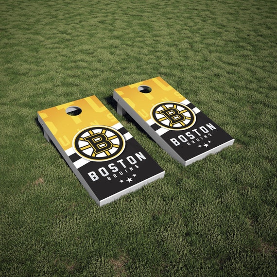 Boston Bruins NHL Cornhole Wrap Surface Single Texture For Etsy