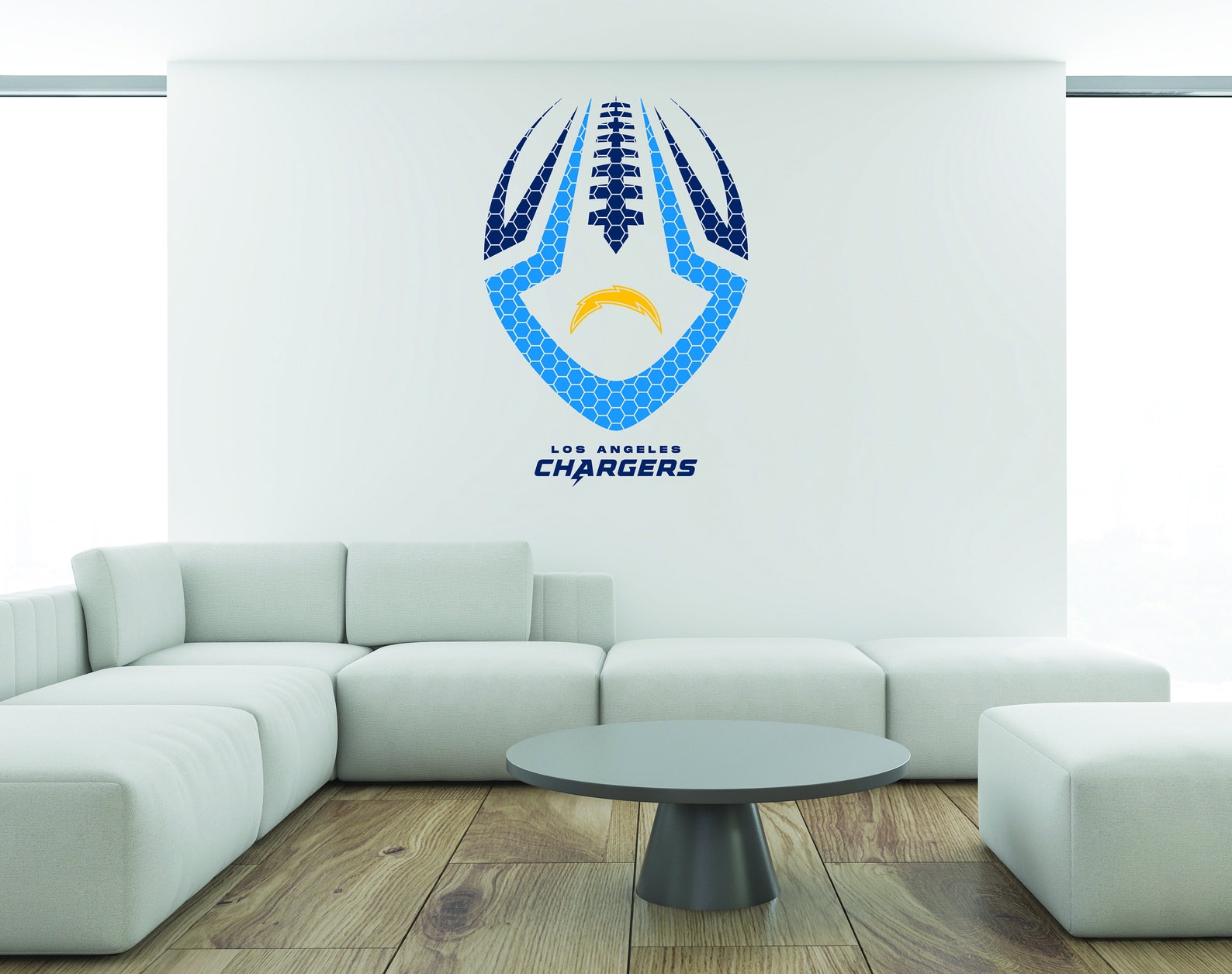 NFL Los Angeles Chargers Wall Decal Decor New Art Football Etsy