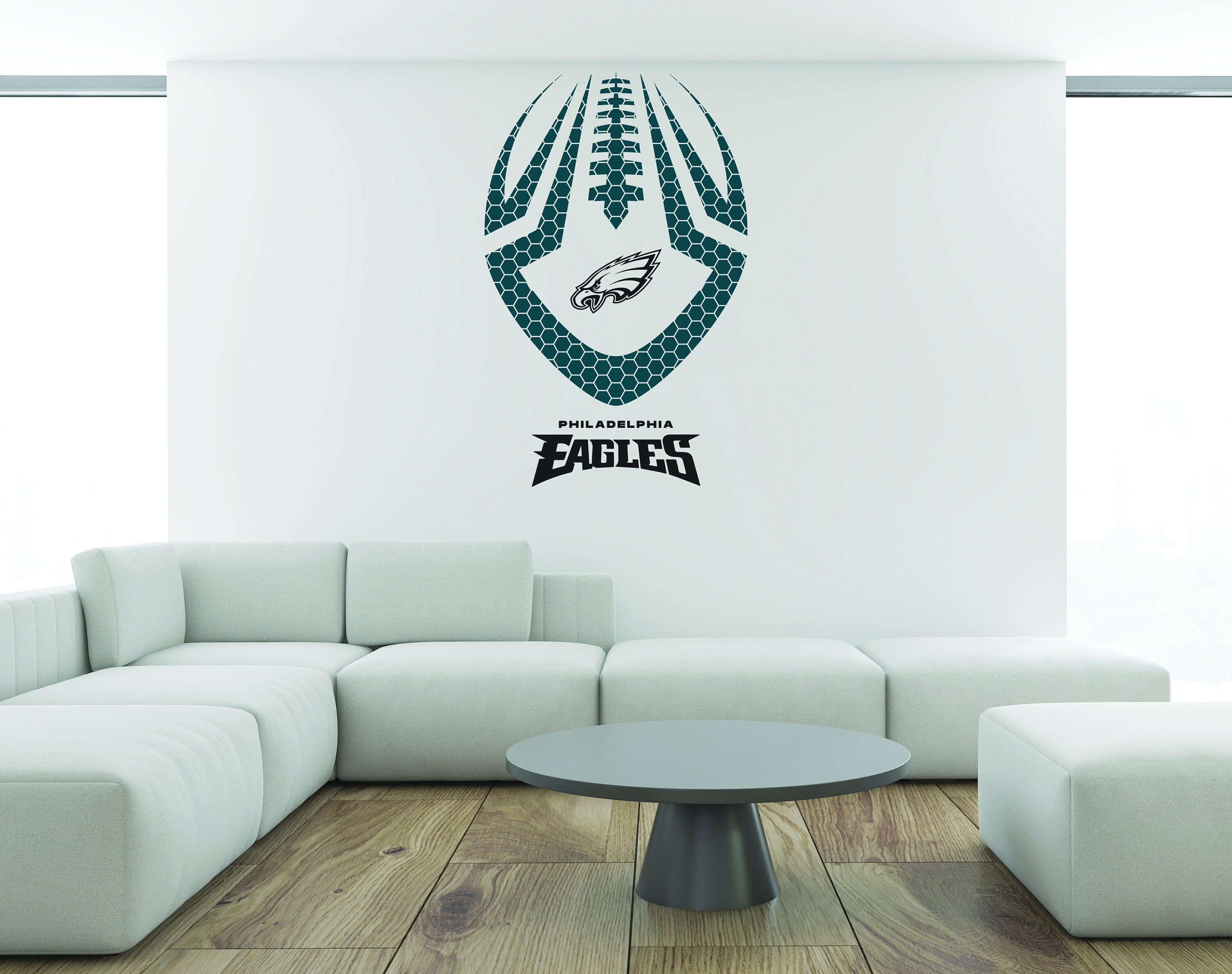 NFL Philadelphia Eagles Wall Decal Decor Room New Art Etsy