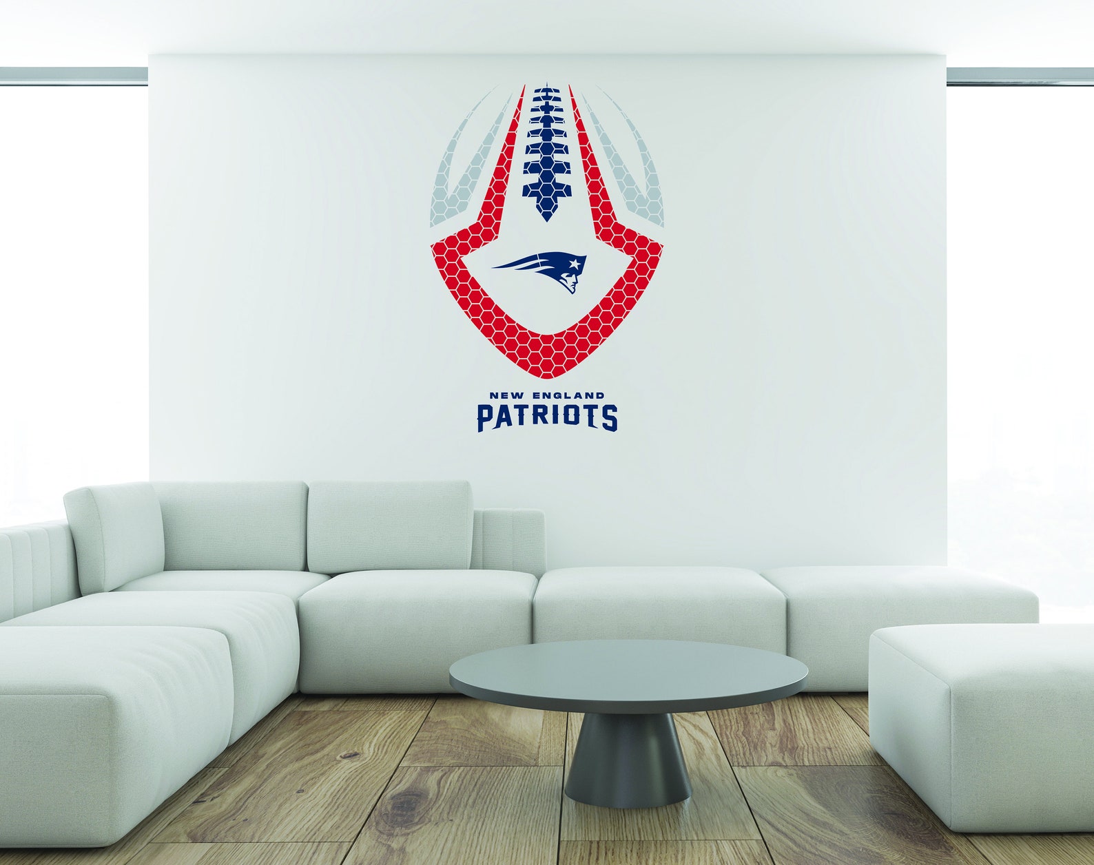 NFL New England Patriots Wall Decal Decor Art Vinyl Sticker Etsy