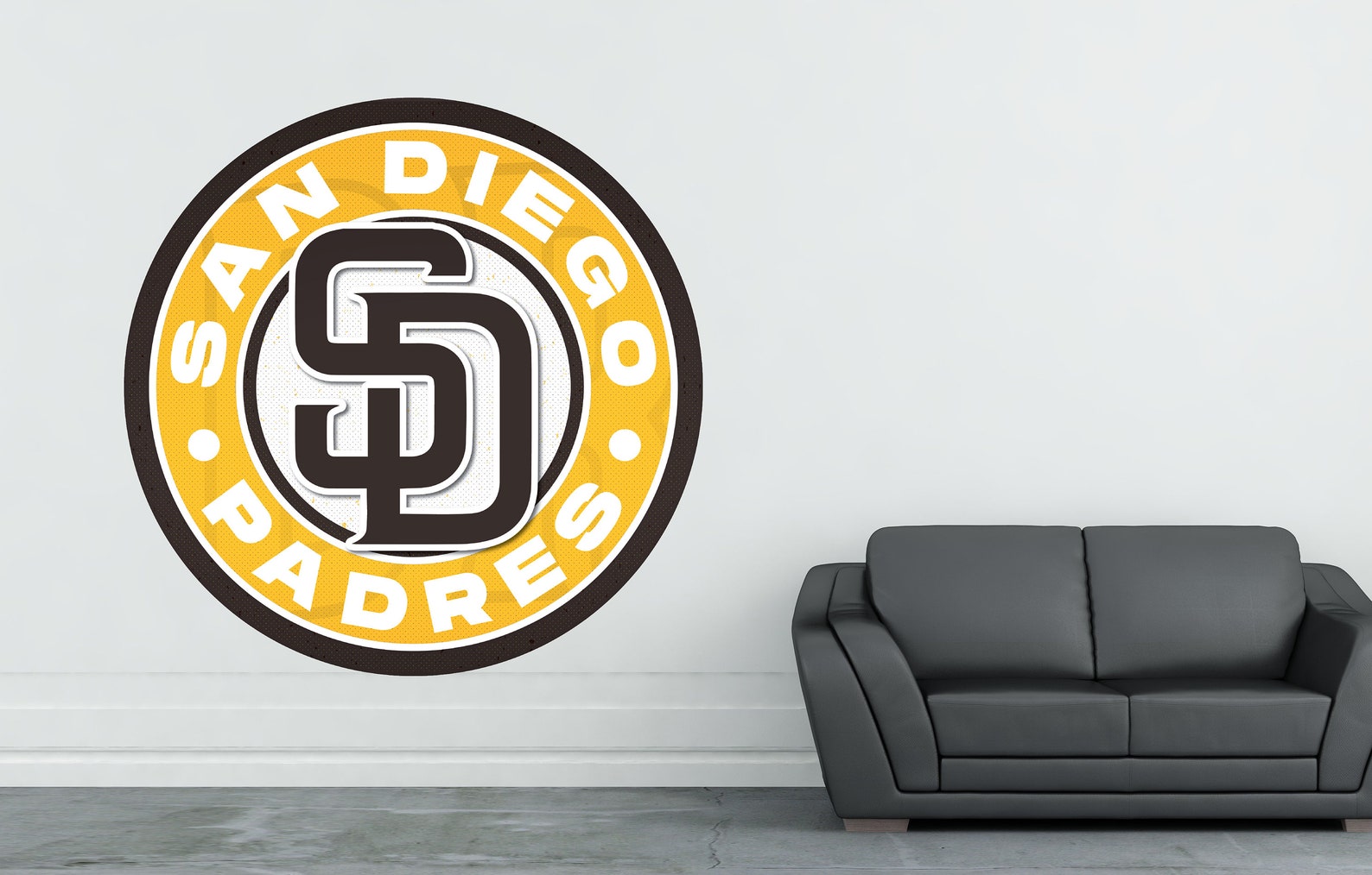 MLB San Diego Padres Logo Circle Decor Wall Decal Vinyl Etsy