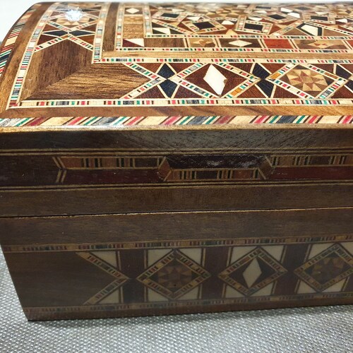 Small ,oriental , shops chest| and |wooden ,Inlay, Box ,Inlay ,